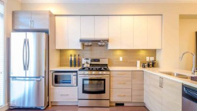 new appliance installation in kitchen remodel